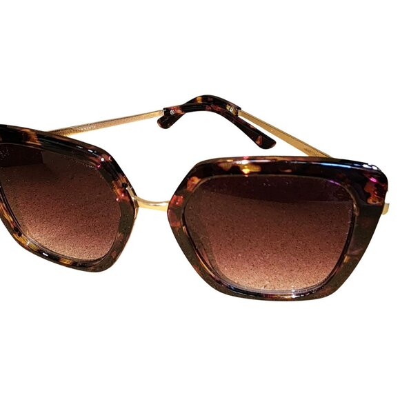 Oscar De La Renta Oversized Sunglasses Mod # 1343 515 Multicolored Gold Nice main image 6